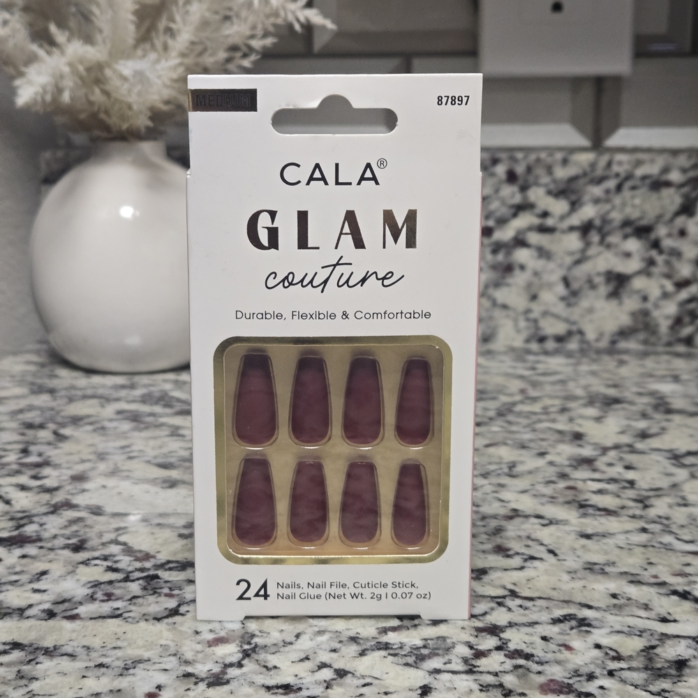 CALA Glam Couture Press-On Nails - Red